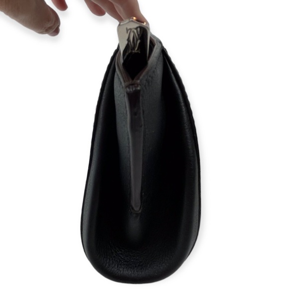 CARTIER Clutch Onyx Taurillon Leather C De Cartier Bag Palladium Hardware - Picture 4 of 15